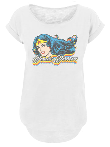 F4NT4STIC Long Cut T-Shirt DC Comics Superhelden Wonder Woman in weiß