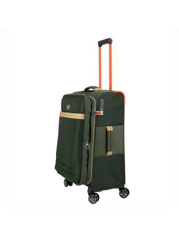 travelite Color Craze 4 Rollen Kofferset 3-teilig mit Dehnfalte in oliv