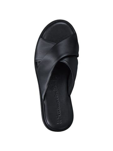 Tamaris Plateau Pantoletten in Schwarz