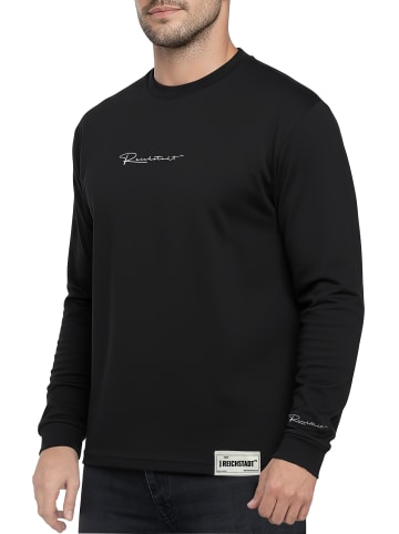 Reichstadt Herren Oversized Langarm Shirt in Black