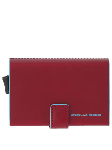 Piquadro Blue Square - Kreditkartenetui 10cc 10 cm RFID in rot