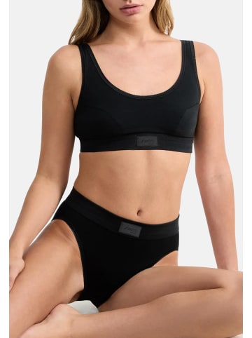 Sloggi Tai Slip Double Comfort T in Schwarz / weiß