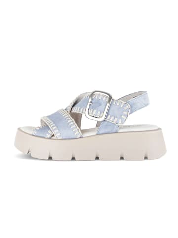 Gabor Plateau Sandalen in blau