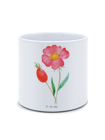 Mr. & Mrs. Panda Blumentopf Blume HageRundunge ohne Spruch in Weiß