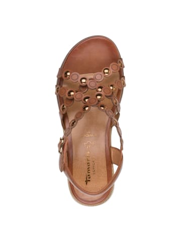 Tamaris WIDE FIT Sandalette in COGNAC NAPPA