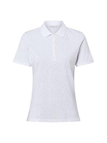 Marie Lund Poloshirt in weiß rot - 0002