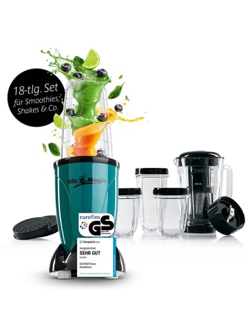 Gourmet Maxx Mixer Mr. Magic 18-tlg. 400W schwarz/smaragd  grün