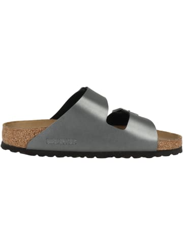 Birkenstock Sandale Arizona Birko-Flor Metallic normal in schwarz