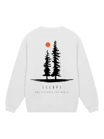F4NT4STIC Sweatshirt Escape Discover the World Pinetree in off-white