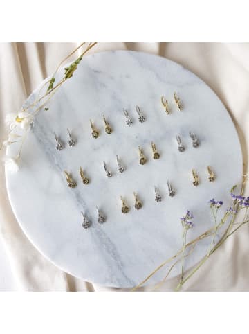 Lucardi 925 Silber Ohrringe "Monat April"