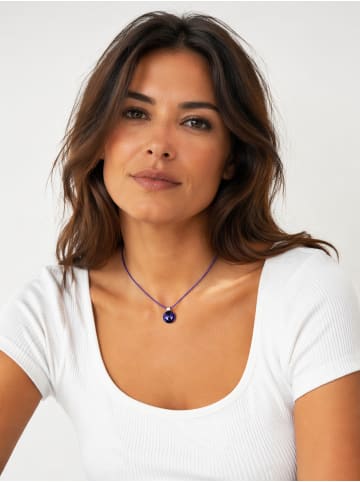 collezione alessandro Kurze Kette " Frankfurt " in lila