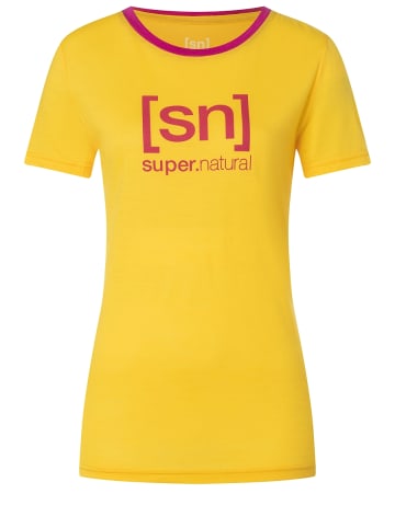 super.natural Merino T-Shirt in gelb