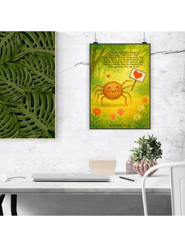 Mr. & Mrs. Panda Kunstdruck Spinne Agathe Motivation Design mit ... in Weiß