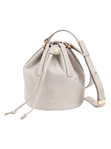 DuDu Filicudi Beuteltasche Leder 14 cm pearl grey