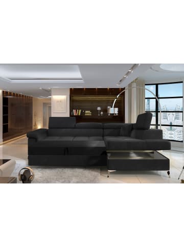 MF Design Eduardo Recamiere Rechts in Anthrazit -  (L) 202 x (B) 275 x (H) 88 cm