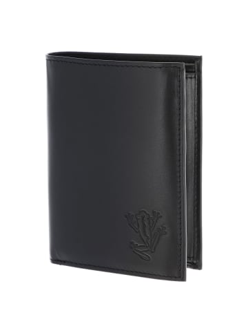 oxmox Leather Geldbörse RFID Schutz Leder 13 cm in schwarz-frog 2.0