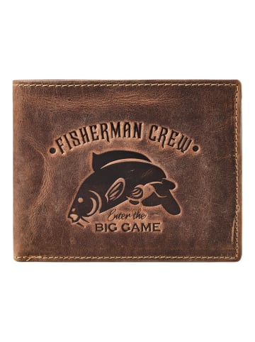 Greenburry Karpfen Geldbörse Leder 12 cm in brown