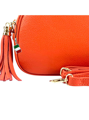 Florence Florence Umhängetasche Leder orange ca. 21cm