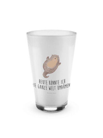 Mr. & Mrs. Panda Glas Otter Umarmen mit Spruch in Transparent