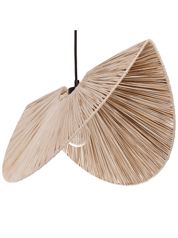 Beliani Pendelleuchten HERRON in Naturfarben - (W) 60 x (H) 168 x (L) 32 cm