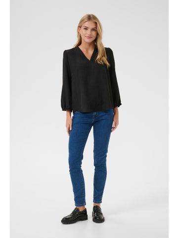 Kaffe Langarm-Bluse KAellen in Black Deep CC