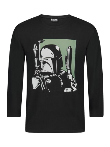 Star Wars Langarmshirt Longsleeve Star Wars Boba Fett in Schwarz