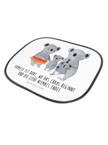 Mr. & Mrs. Panda Sonnenschutznetz Koala Familie mit Spruch in Weiß
