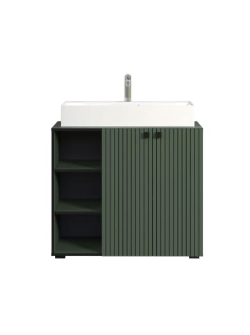 ebuy24 Waschbeckenunterschrank PureBliss (2-teilig) Grün 90 x 53 cm