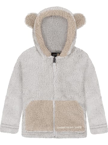 Normani Outdoor Sports Kinder Teddy Jacke Barvas in Creme