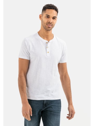 Camel Active Kurzarm Henley in Weiß