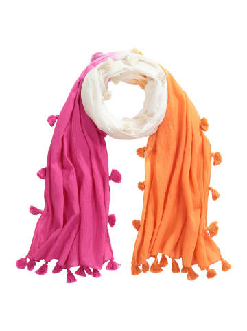 Ulla Popken Schal in fuchsia pink