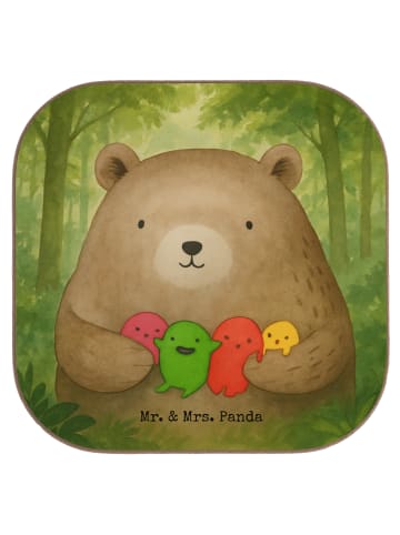 Mr. & Mrs. Panda bieruntersetzer Bär Gefühl Design ohne Spruch in Weiß