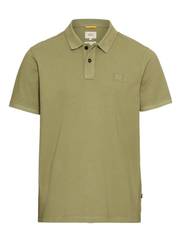 Camel Active Kurzarm Poloshirt aus Baumwolle in Dunkelgrün