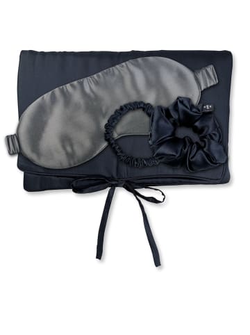 Ailoria TRAVEL SET Tasche, Schlafmaske, Scrunchie S & Scrunchie M in schwarz