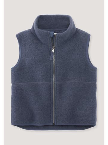 Hessnatur Wollfleece Weste in graphitblau