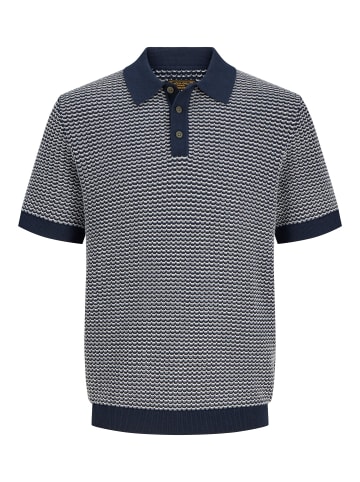 Jack & Jones Gestricktes Polo in Sky Captain