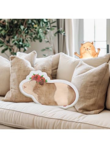 Mr. & Mrs. Panda Zierkissen Meerschweinchen Weisheit ohne Spruch in Weiß