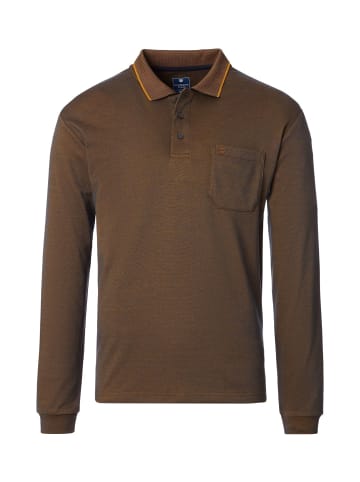 Redmond Langarmpoloshirt in Gelb