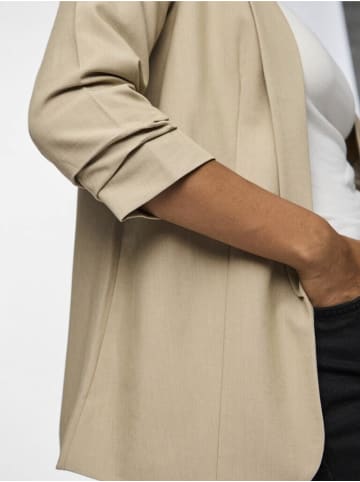 Pieces Blazer in White Pepper