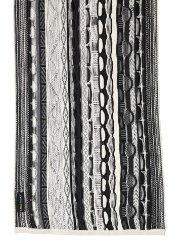Carlo Colucci KnittedScarf Carsaniga in Schwarz / Weiß