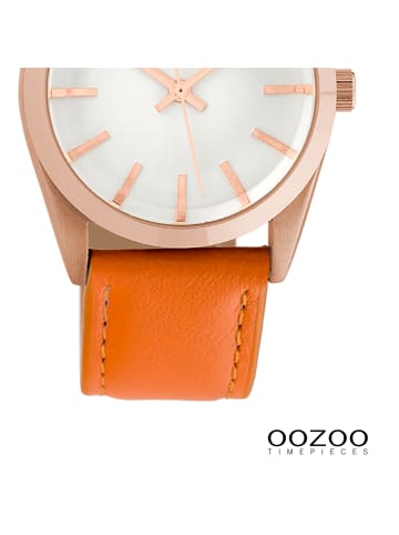 Oozoo Analog-Armbanduhr Oozoo Timepieces orange mittel (ca. 33mm)