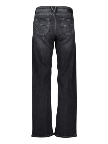 BETTY & CO High Waisted-Jeans mit Strass in Black Denim