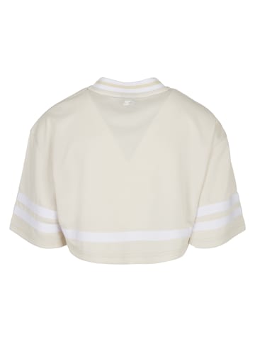 STARTER Mesh Tees in palewhite/white