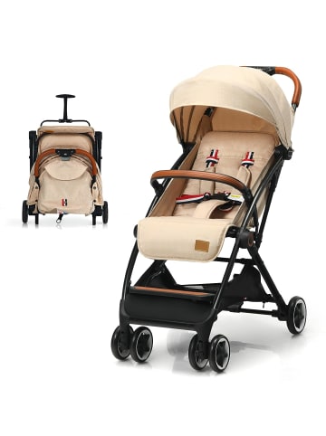 COSTWAY Kinderwagen in Beige