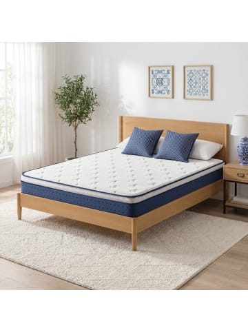 VASAGLE Taschenfederkernmatratze Mosey in Weiß - (B)180 x (H)20 x (T)200 cm