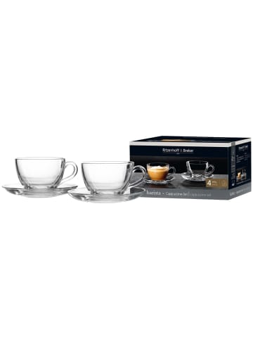 Ritzenhoff & Breker 2er Set Cappuccino-Set Barista 220 ml in transparent