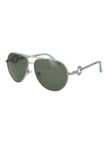 Guess Frauen Sonnenbrille Flieger Silber