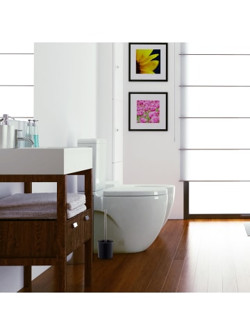 relaxdays 2x WC-Garnitur in Schwarz