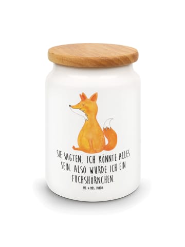 Mr. & Mrs. Panda Teedose Einhorn Wunsch mit Spruch in Weiß