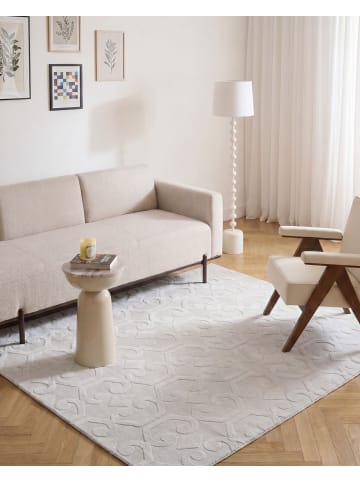 Beliani Kurzflor GANNETT in Grau - (W) 160 x (L) 160 cm
